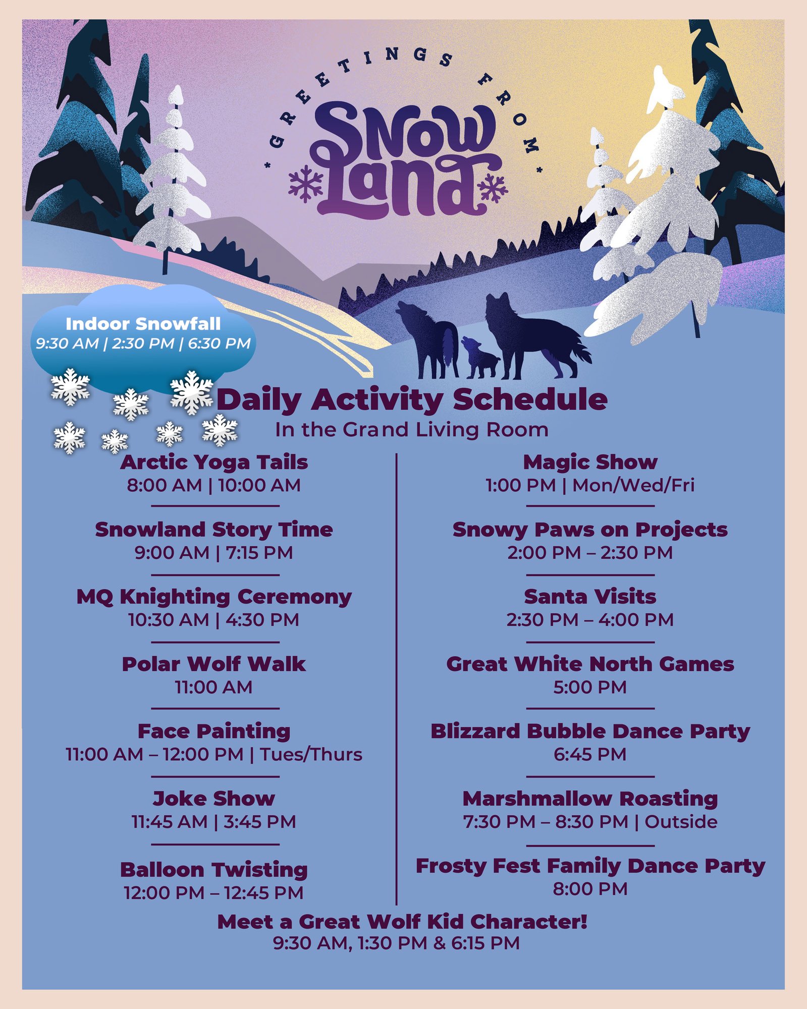 Snowland EVENT LISTING 2025